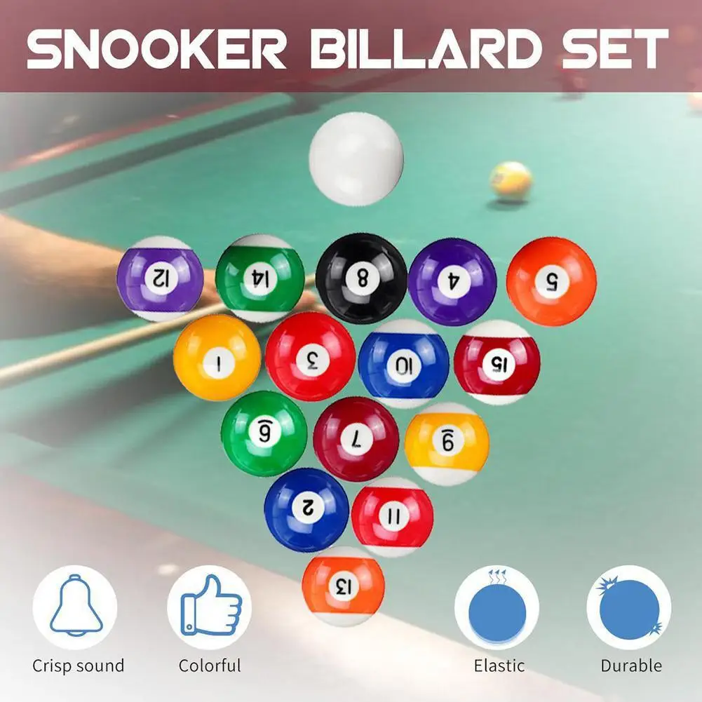 Mini Pool Ball 25mm Plastic Table Balls Set Children Billiards Portable Multifunctional Toy