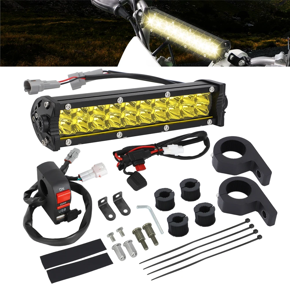 

60 Вт для Honda Yamaha Suzuki Kawasaki комплект светодиодных фар для Yamaha YZ250F YZ250FX YZ450F / FX внедорожный велосипед