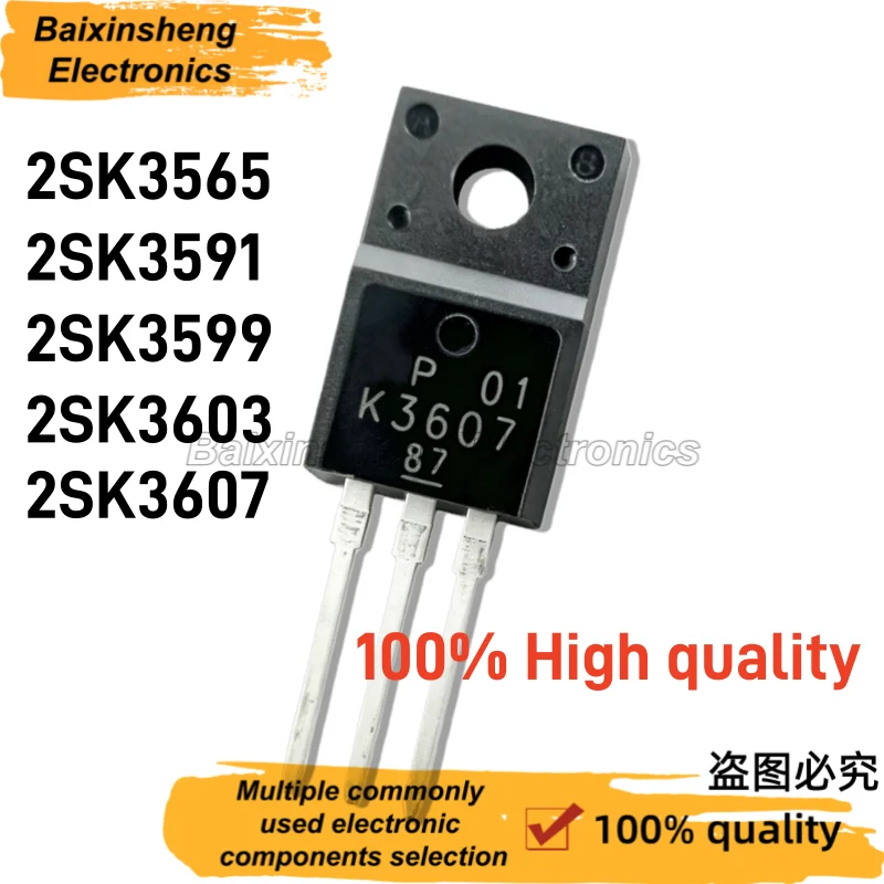 Enhanced TO-220F Transistor Set - Pack of 10 High-Performance Units