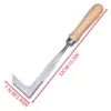 L Shaped Hand Crevice Weeder Root Remover Tool Outdoor Weeder Portable Weed Puller Handled Up Manual Stainless Steel Garden Tool 4