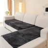 2pcs/Set Honeycomb Jacquard Plush Sofa Covers for Living Room Corner Sofa Couch Seat Cover Sofa Towel 6