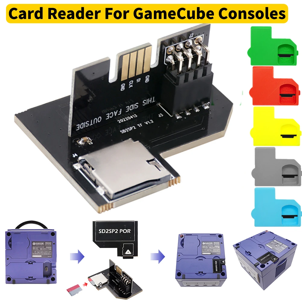 For Nintendo Gamecube NGC SD2SP2 PRO Adapter SD Load SDL Micro SD Card