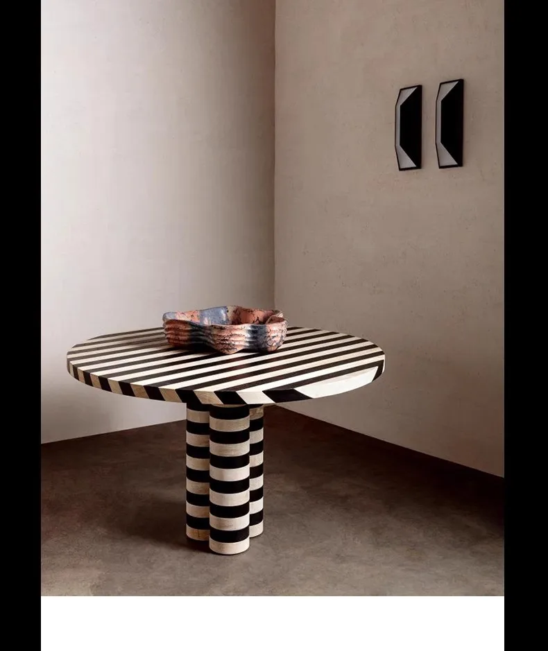Modern Simple Wood Round Dining Table Household Nordic Corner Wooden Design Living Room Tavolo Da Pranzo Restaurant Furniture