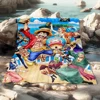 One Piece Anime HD Printed Flannel Thin Blanket.Four Season Blanket.for Sofa,bed,living Rooms,travel Picnic Blanket Gifts 5