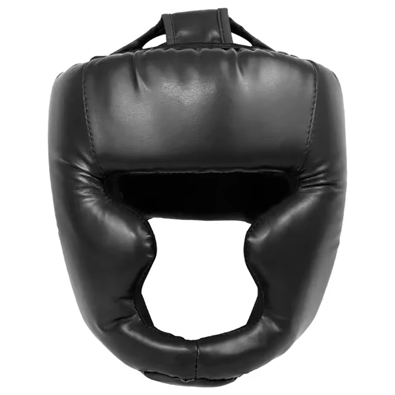 ABKG Full Face Boxing Headgear Adjustable Head Guard Karate Muay Thai Training Protection Boxing Headgear