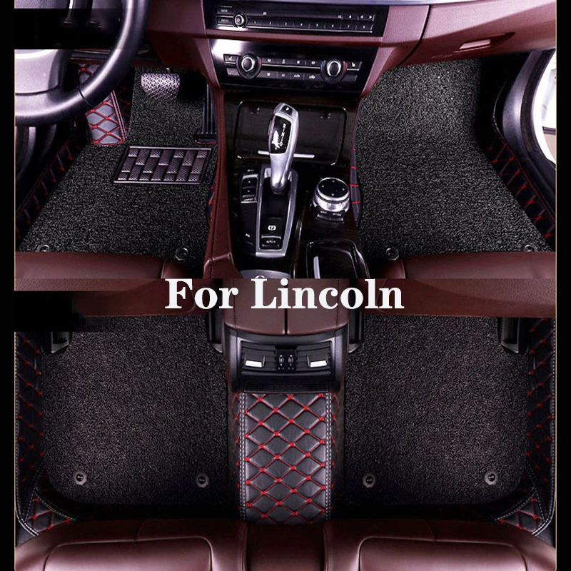 HighQualityCustomizedDoubleLayerDetachableDiamondPatternCarFloorMatForLincolnMKZ