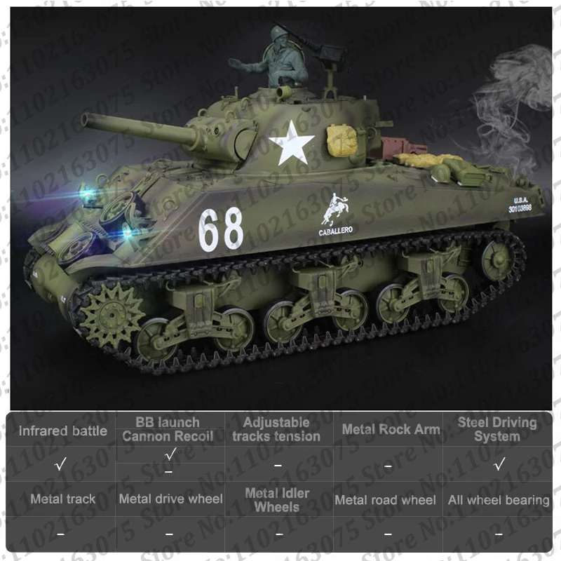 1/16戦車ラジコン　USシャーマン　ヘンロン3898-1基板7.0 1/16サイズ戦車ラジコン USシャーマン ヘンロン3898-1基板7.0