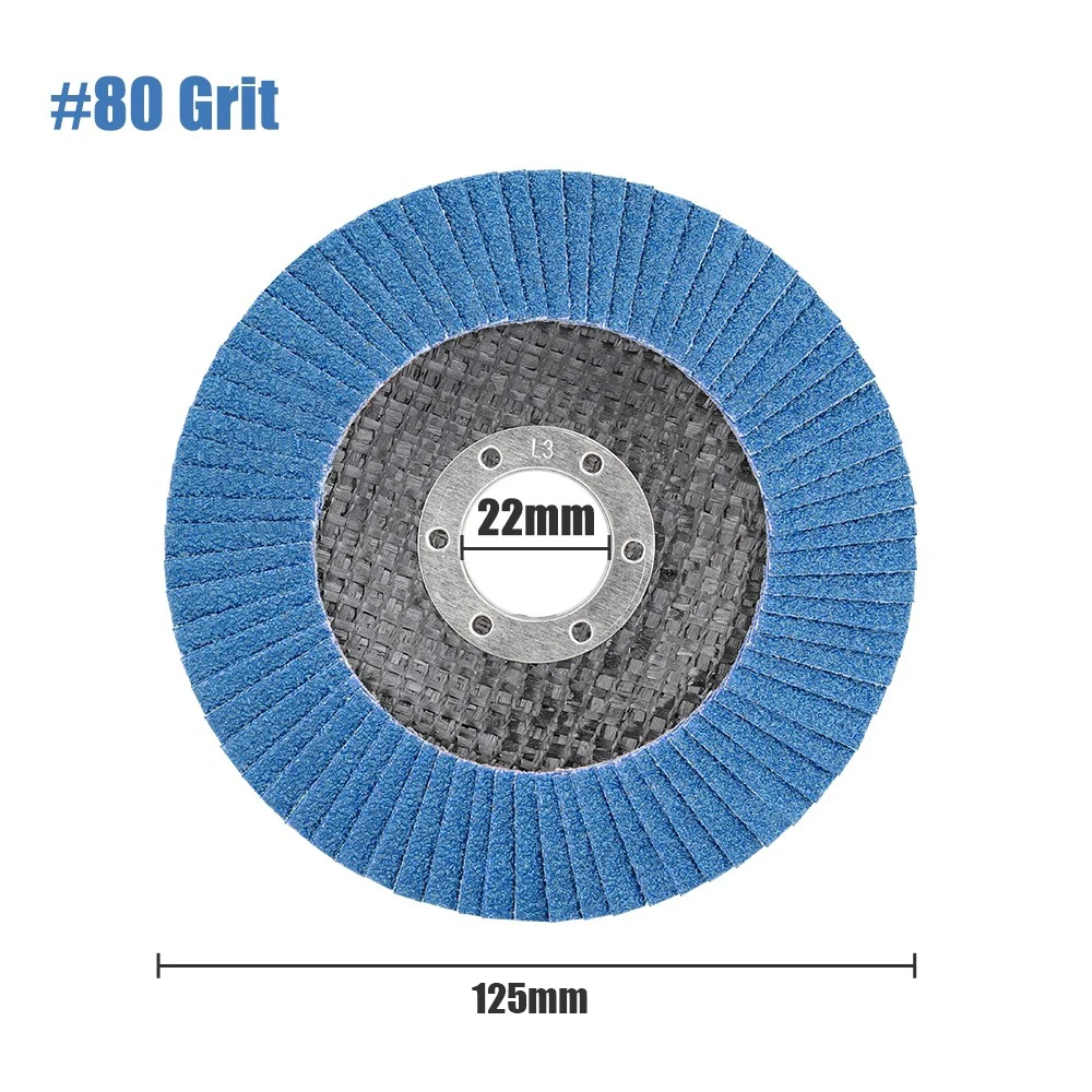 1pc 80 Grit 125mm
