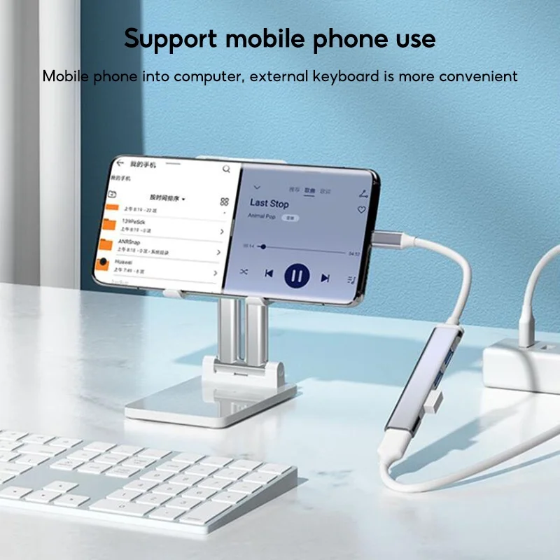 TBTIC USB C HUB 3.0 Type C 3.1 4 Port Multi Splitter Adapter OTG for Xiaomi Macbook Pro 13 15 Air Pro PC Computer Accessories