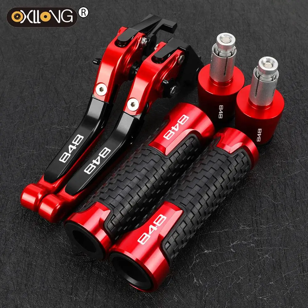 

For DUCATI 848 EVO 848EVO 2007 2008 2009 2010 2011 2012 2013 Motorcycle Adjustable Brake Clutch Levers Handlebar grips ends