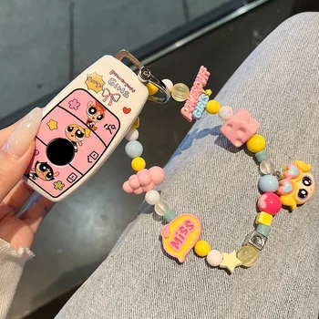 Cartoon Printed Key Fob Cover Suitable For Mercedes Benz Key Case C260L car E300L GLC300L A200L Key Cover C200L C200L 1