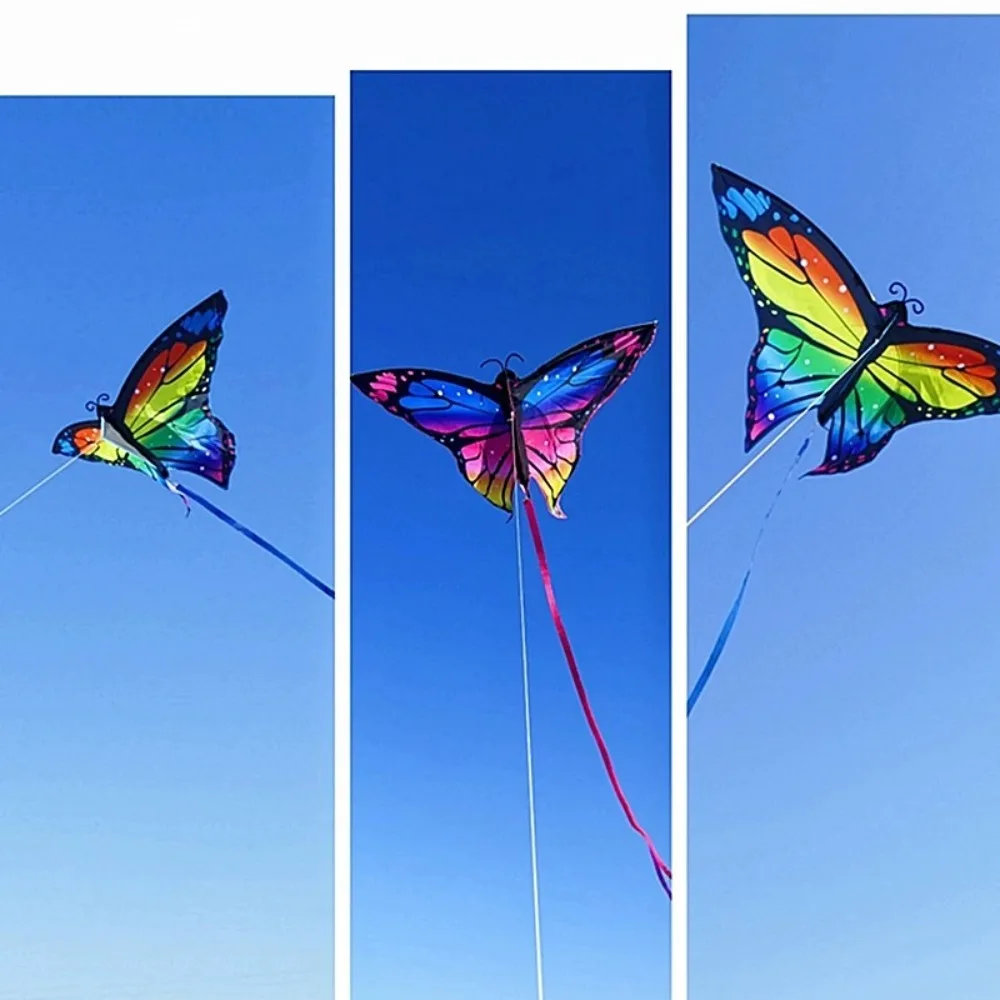Colorful Butterfly Kite Steering Beautiful Butterfly 1.45m Kite Air Bounce with Kite Line Children's Kite Outdoor Sports 3