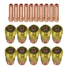 20pcs TIG Gas Lens 17GL332 10N24S 3/32 &TIG Collet Kit DB SR WP 17 18 26 Durable Tig Welding Torch Weld Consumables 1
