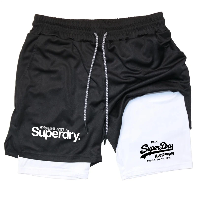 Sports Shorts Men 2 in 1 Athletic with Phone Pocket