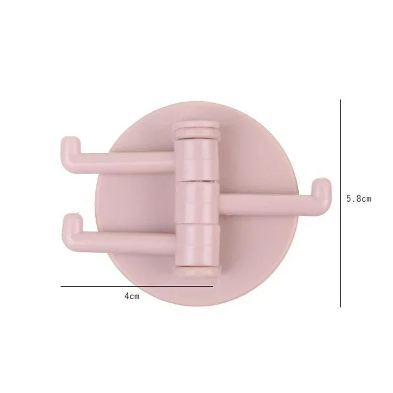 3 Branch Rotatable Seamless Adhesive Hook Strong Bearing Stick Hooks Rack Multifunction Bathroom Kitchen Wall Storage Hanger