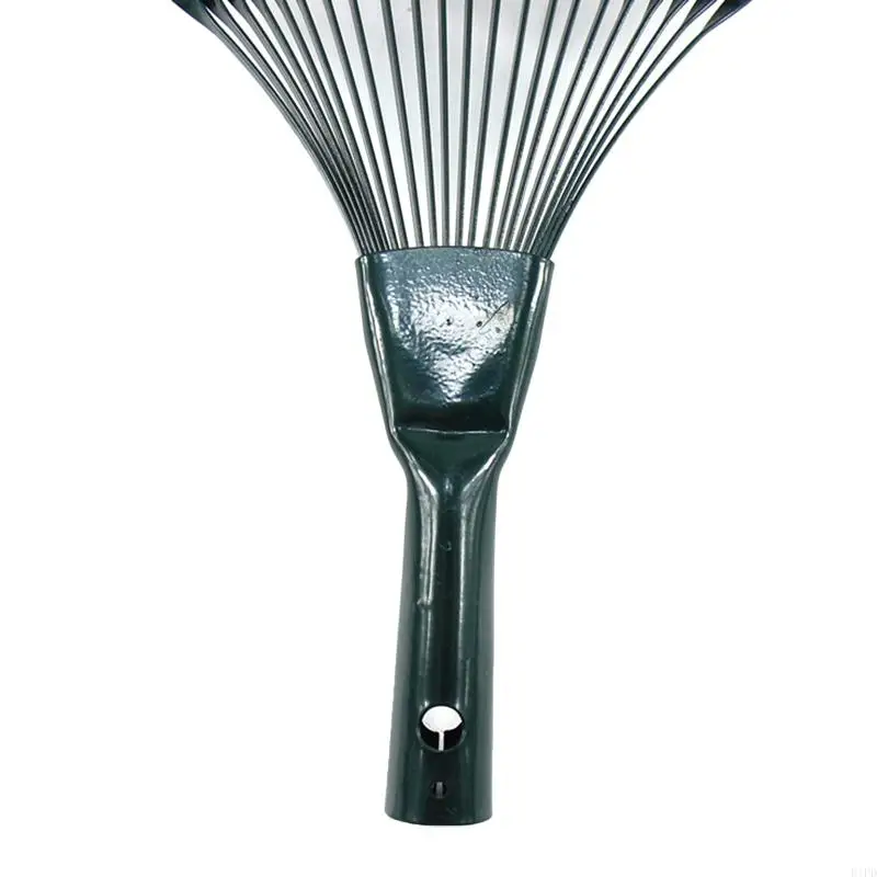 E1PD Steel Fan Rake for Head Replacement for Garden Patio Leaves Leaf Lawn Moss 22 To