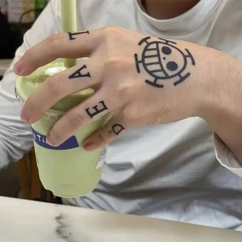 Trafalgar D. Water Law Opisthenar Tattoo Cosplay Temporary Sticker Halloween Party Carnival Accessoires 16 Trafalgar D. Water Law Opisthenar Tattoo Cosplay Temporary Sticker Halloween Party Carnival Accessoires 5