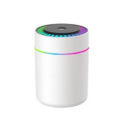Mini Humidifier with RGB Light - USB Powered Aroma Diffuser (White)