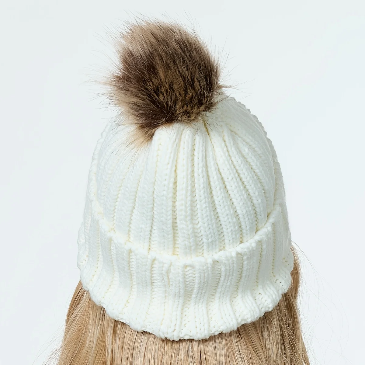 loose curly synthetic wig shiny curly  knitted hat with long hair hat wig wavy wig winter wig knitted hat Christmas outfit