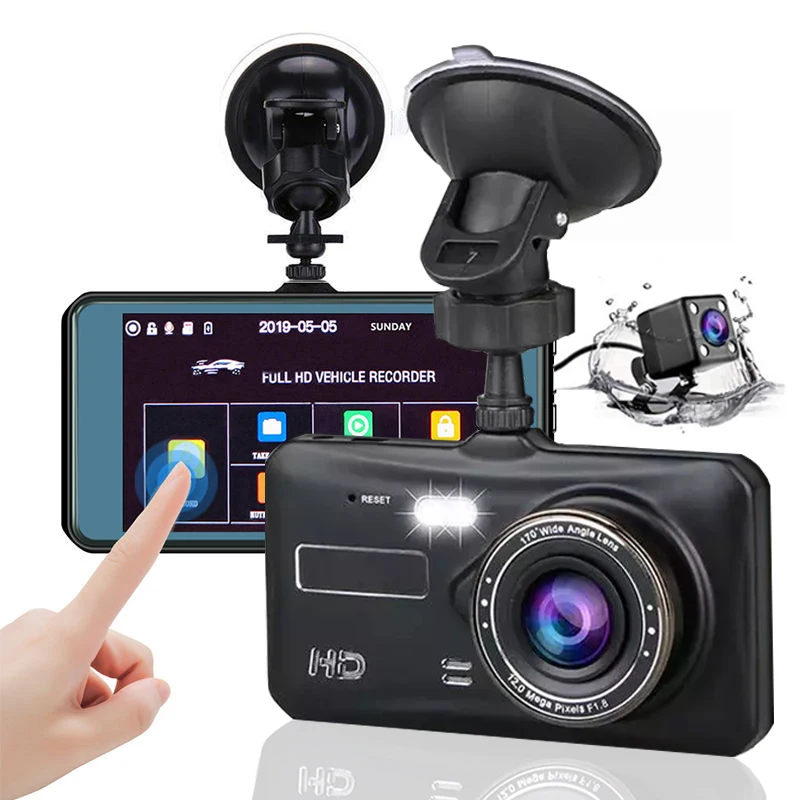 Dash Cam Front and Rear Camera CAR DVR Car Video Recorder Vehicle Black Box FULL HD 1080P Night
