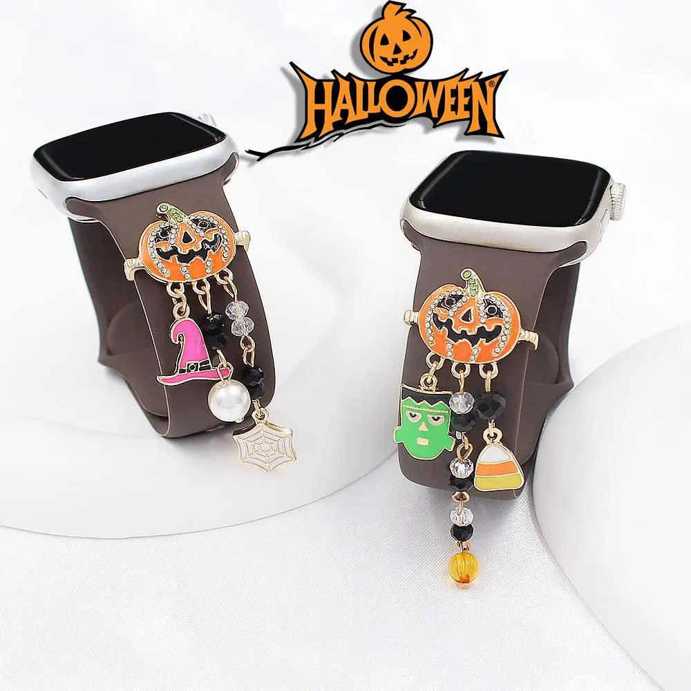 

Бриллиантовый ремешок Hallowen, декоративное кольцо, ювелирные изделия, ремешок для часов, декоративные подвески, декоративные аксессуары, модный ремешок для часов Apple