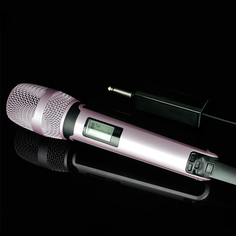 Wireless Karaoke Microphone Dynamic UHF Home Studio Recording for Computer Audio Professional DJ Speaker Conference Mic Recharge