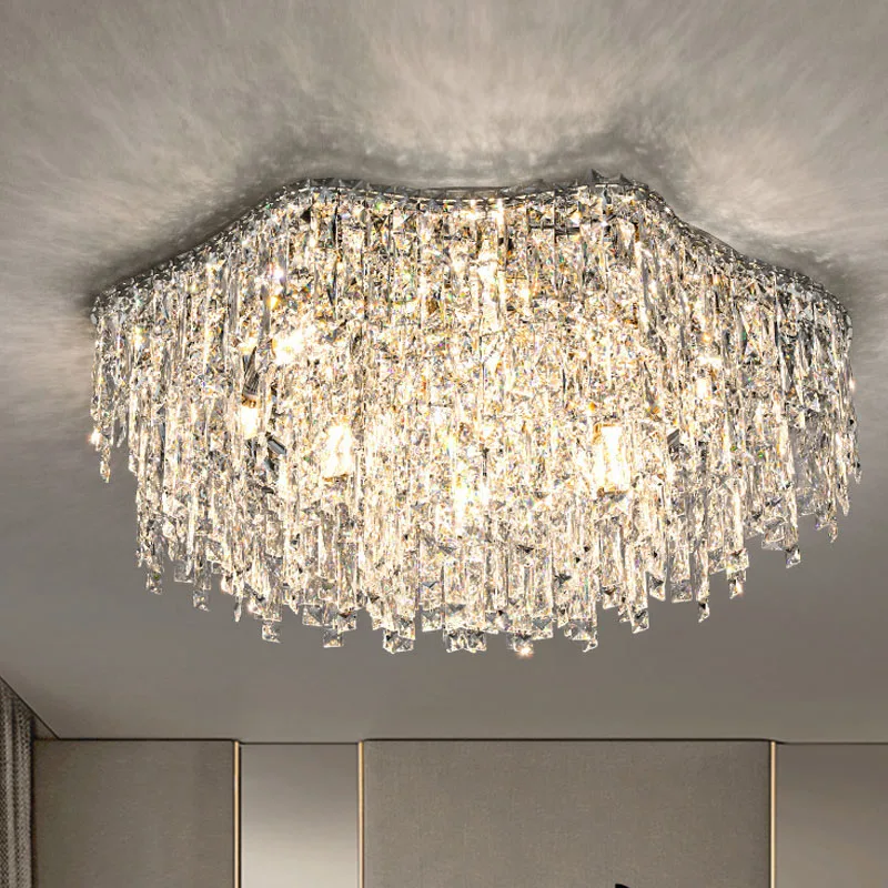 

Modern Ceiling Lamp Luxury Bedroom Dining Living Room Crystals Pendant Lights Home Decorations Lustre Led Ceiling Chandelier
