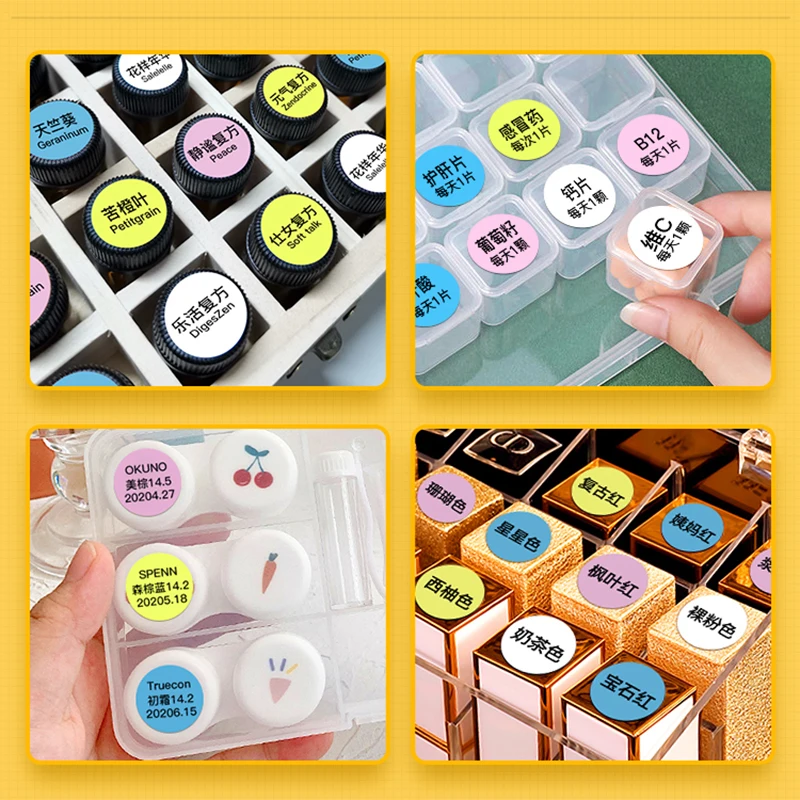 【Buy 2 Get 10% off】NiiMBOT D110 D11 D101 Label Maker Machine Round Label Sticker Cosmetic Essential Bottle Cap Oil-Proof Paper