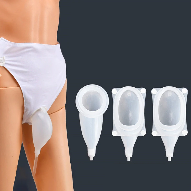 3 Types Silicone Urine Bag Urine Funnel Pee Holder Collector With Catheter For Old Men Feminine Hygiene Reusable Male Urinal Bag