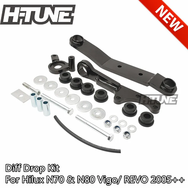 HTUNE4x4AccesoriosFrontDiffDropKit24LiftForHilux70N80