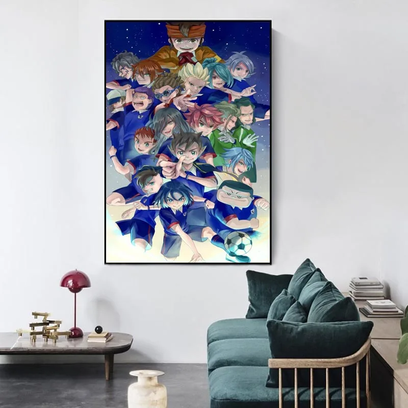 Фото Сатиновая фотография для украшения интерьера Inazuma Eleven, фотография стен 20x30 см, 27x40 см, 30x45 см, 40x60 см №5