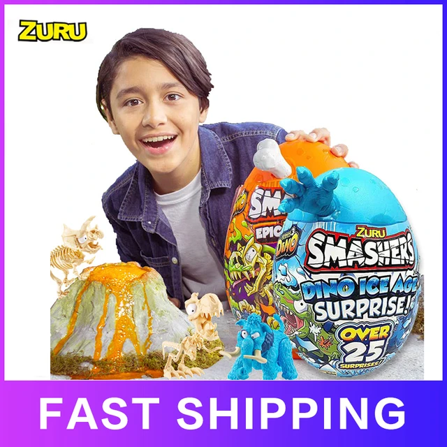 New Surprise Doll Smashers Epic Dino Egg Collectibles Triceratops Series 3  Dino By Zuru With Over 25 Surprises Gift For Boy - Fantasy Figurines -  AliExpress