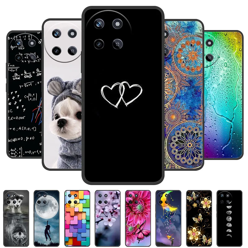 Per Oppo Realme 11 4G Custodia Tpu Silicone Antiurto Lions Phone Cover Per Realme 11 4G 6.43 "Funda On Realme11 3D Printing Soft