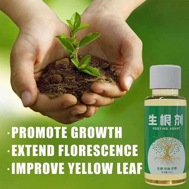 50Ml Folyékony Gyökérgyökér -Ágens Zamatos Tápanyagoldat Növényi Műtrágya A Gyors Gyökérzet Javítja Transzplantációs Túlélést Dugványokhoz - Image 2