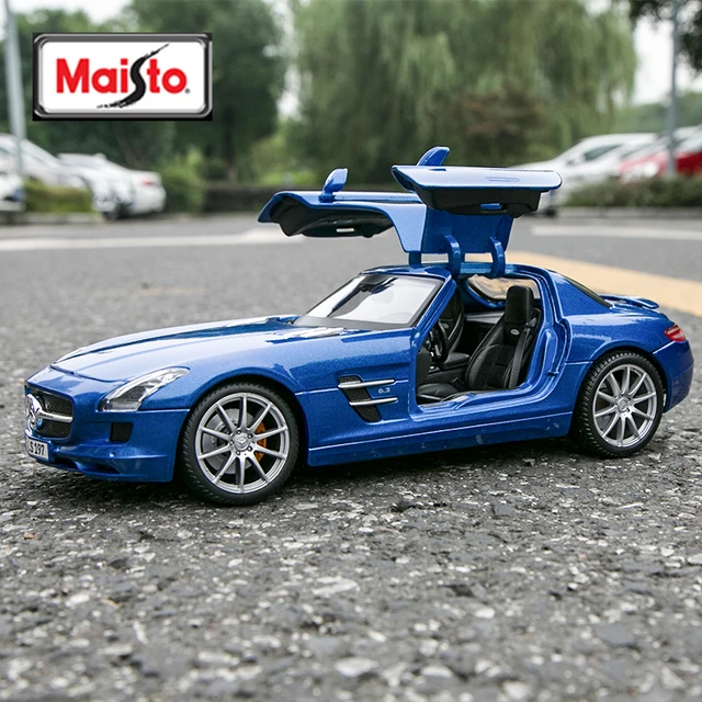 Maisto 1:18 Mercedes Benz Sls Amg Static Die Cast Vehicles - Temu