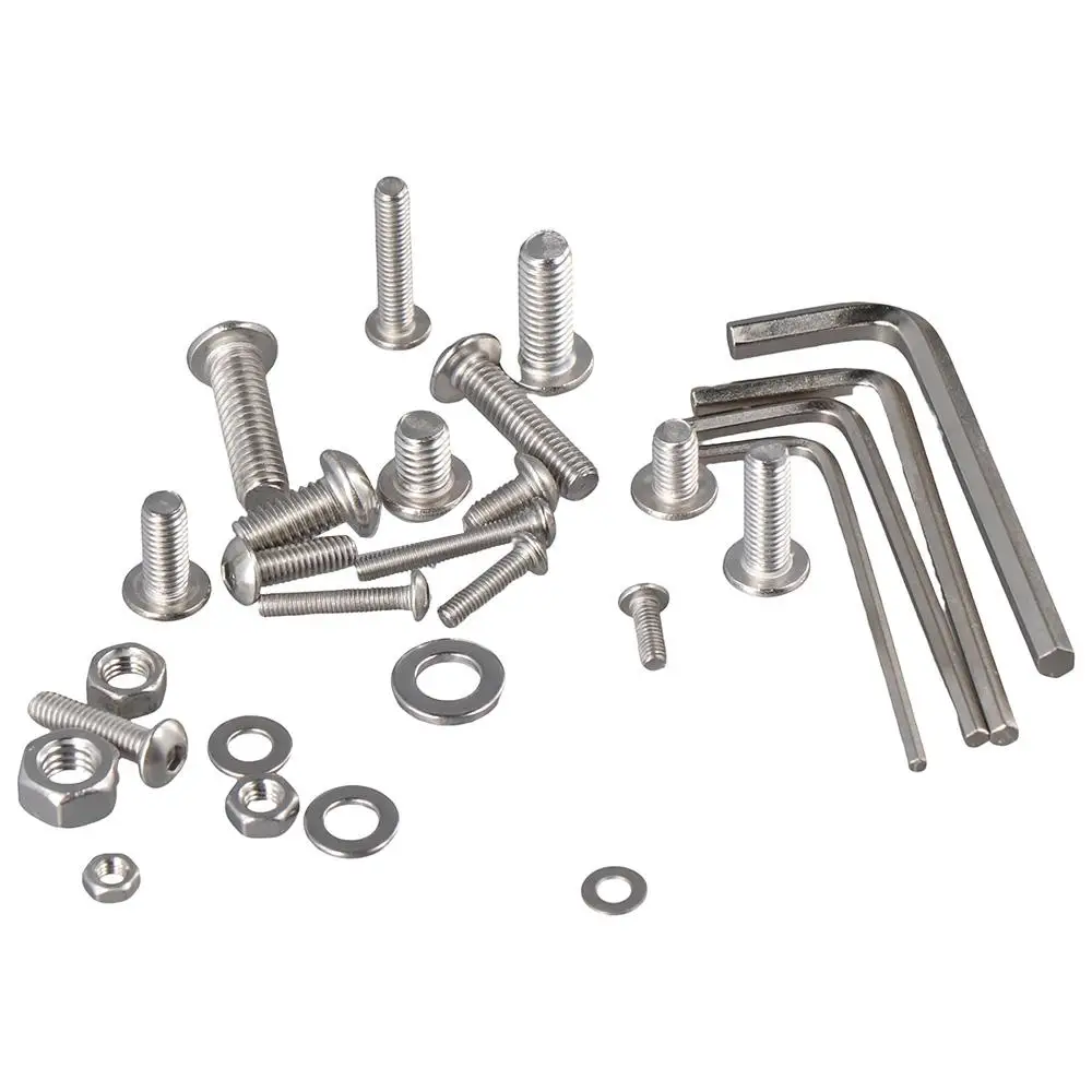 

540PCS M3 M4 M5 M6 Nuts and Bolts Kit 304 Stainless Steel Hex Button Head Socket Cap Screws Metric Screws Repair Men
