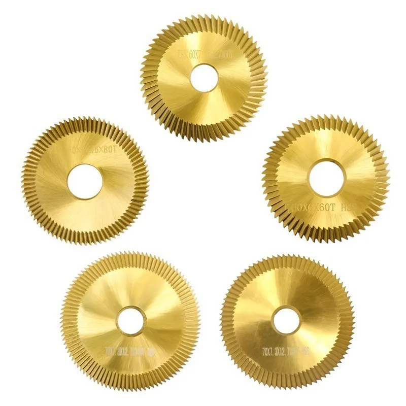 Description Picture 3 of itemXCAN 1pc 60/70mm 60 80 100 Teeth Double Side HSS Key Machine Cutter Saw Blade for Car Key Cutting Machine Fit on 238BS 100E1