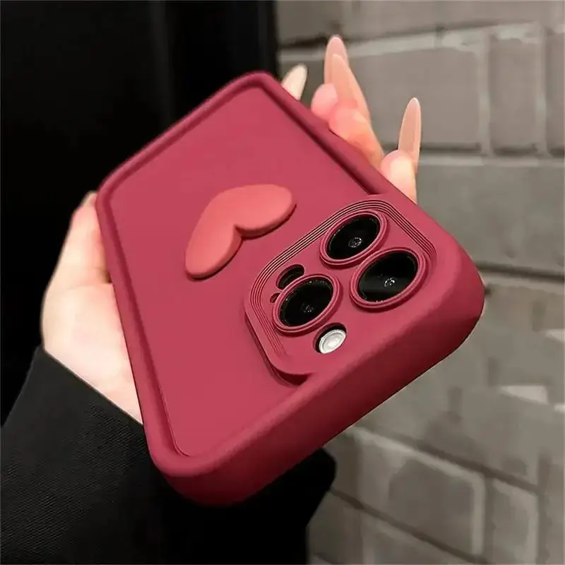 Adorable 3D Love Heart Phone Case