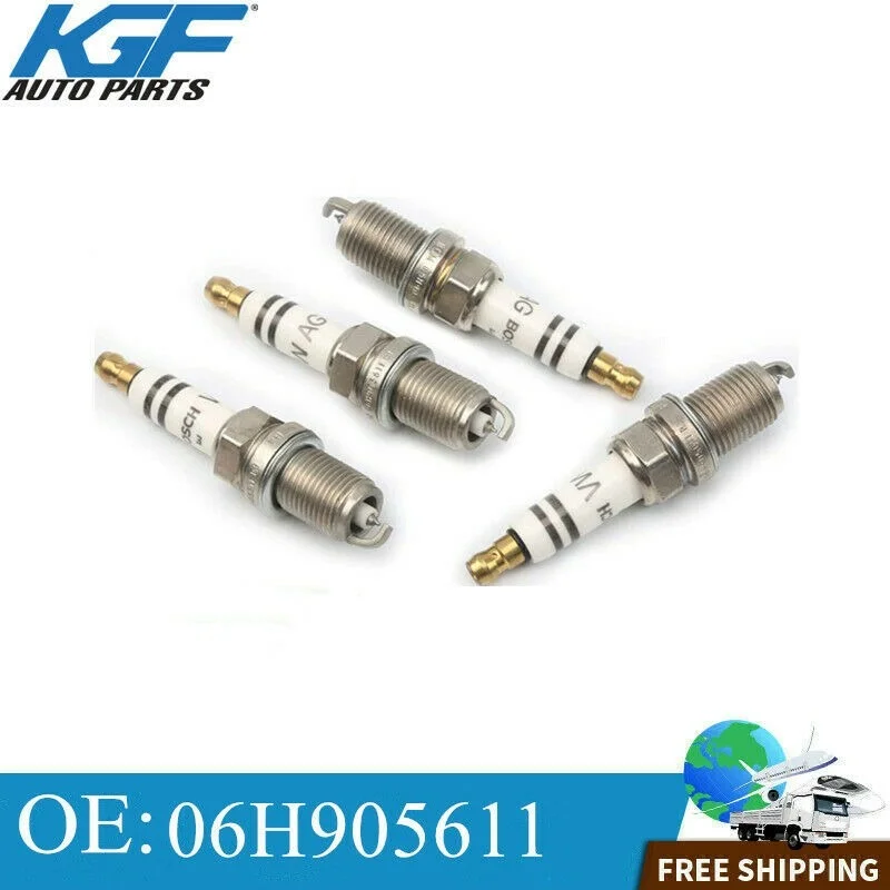 

for SPARK PLUGS fit VW AUDI 2.0L Turbo 2.0T 4pcs/set Replacement Accessories