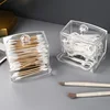 1pc Cotton Swab Holder Cotton Ball Dispenser Organizer Clear Bathroom Storage Containers 1
