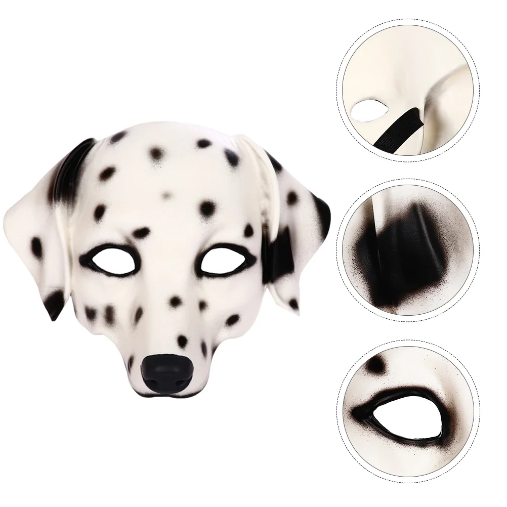 

Dalmatians Mask Cosplay Party Performance Emulsion Funny Spotty Dog Decorative Pu Foam Men and Women Dressing up