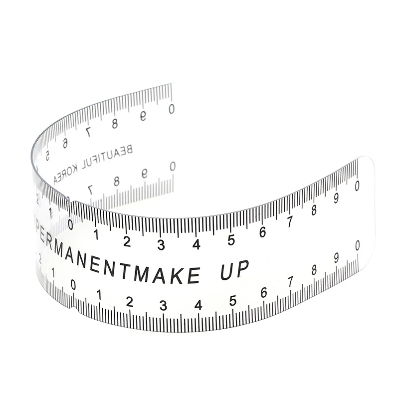 Universal Marke Neue 1pc Semi Permanent Make-Up Guide Herrscher Maßnahme Tools Augenbraue Schablone Template Salon Stirn Gestaltung Styling