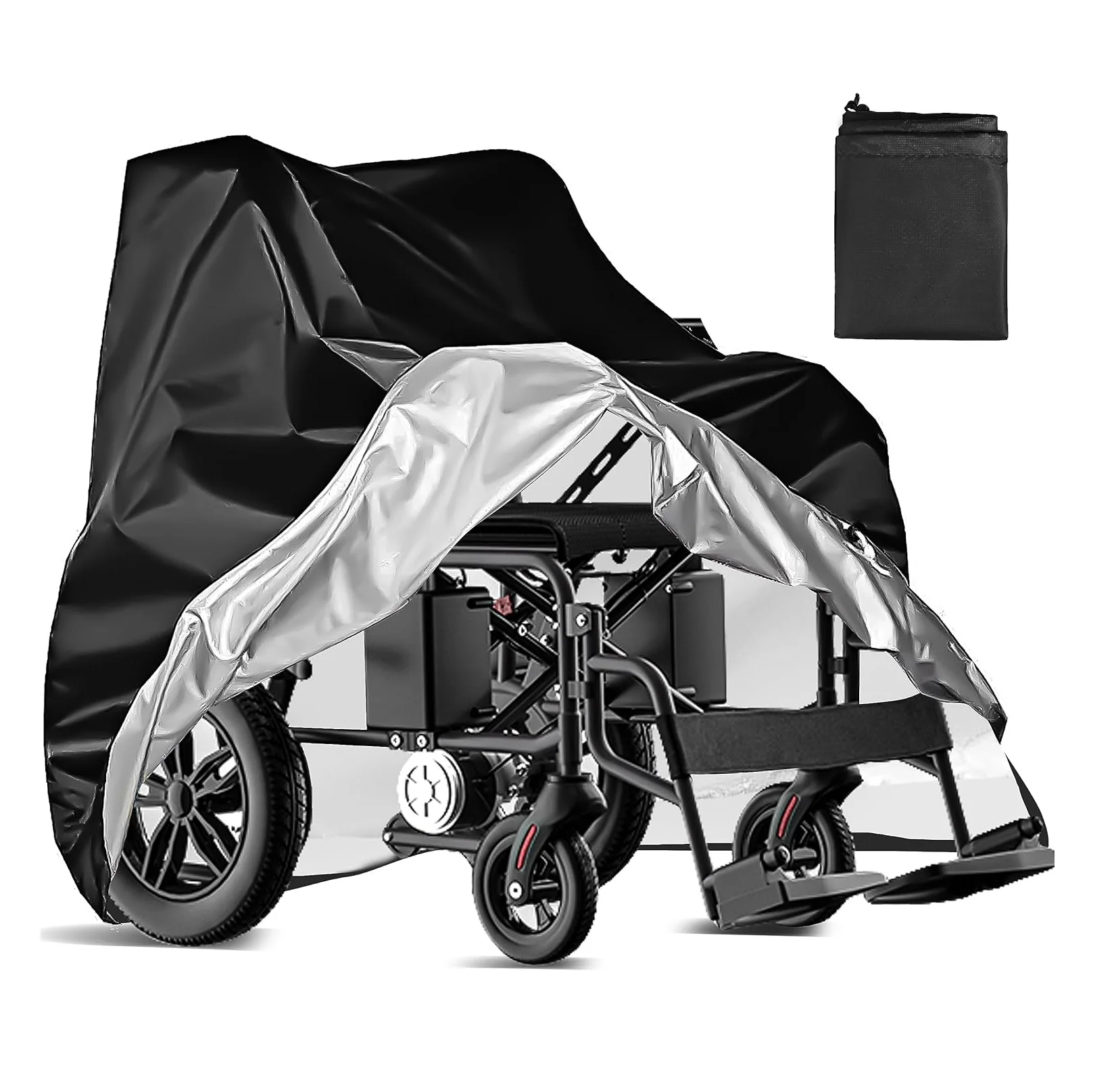 Wheelchair Cover Electric Mobility Scooter Cover Outdoor Protector from Dust Dirt Snow Rain Sun Rays Rolling Walker Cover