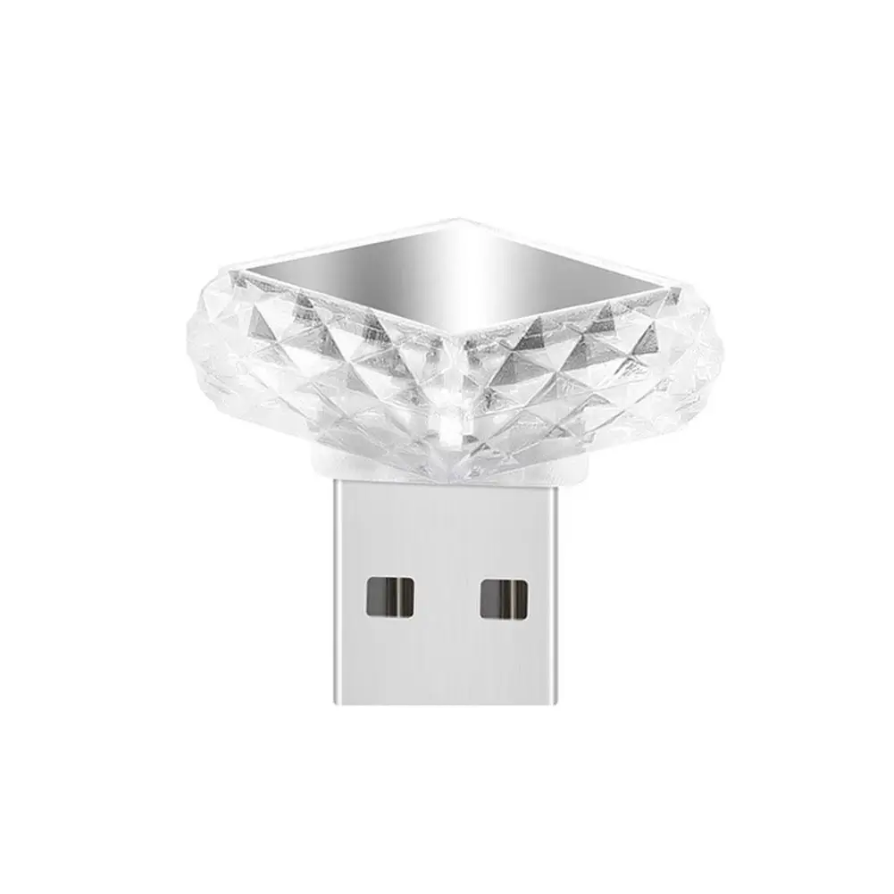 متعدد الألوان USB/Type-C إضاءة السيارة المحيطة أضواء جو LED الداخلية لتزيين السيارة، سهلة التركيب