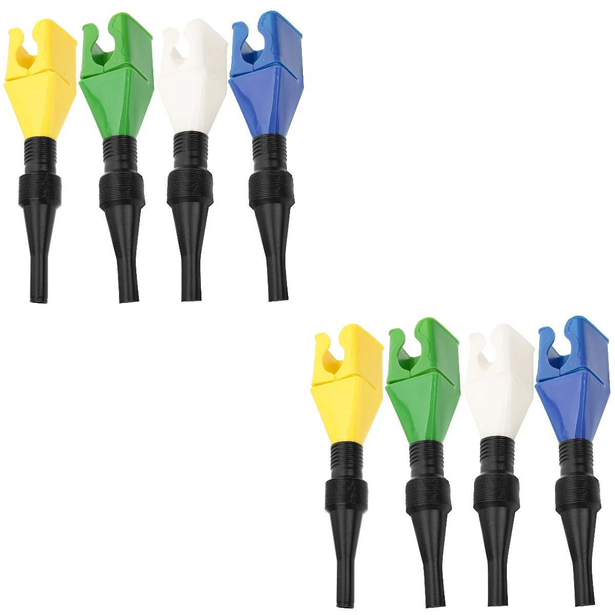 

10 Pcs Fold Portable Gasoline Funnel Car Kit Funnels Automotive Use Plastic Oil Change