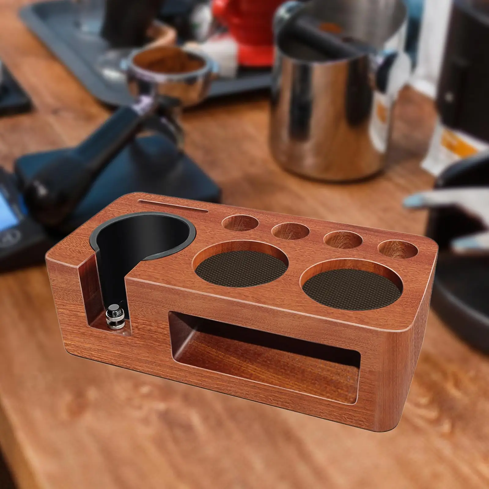 Coffee Filter Tamper Holder Wooden Sturdy Multipurpose Coffee Portafilter Tool Coffee Filter Tamper Holder Wooden Sturdy Multipurpose Coffee Portafilter Tool