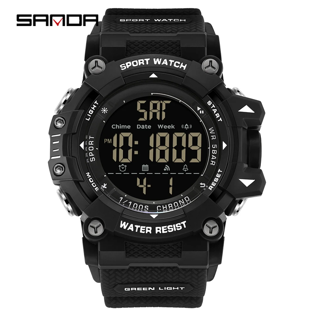 SANDA Stylish Multi-Function Waterproof Sports Watch