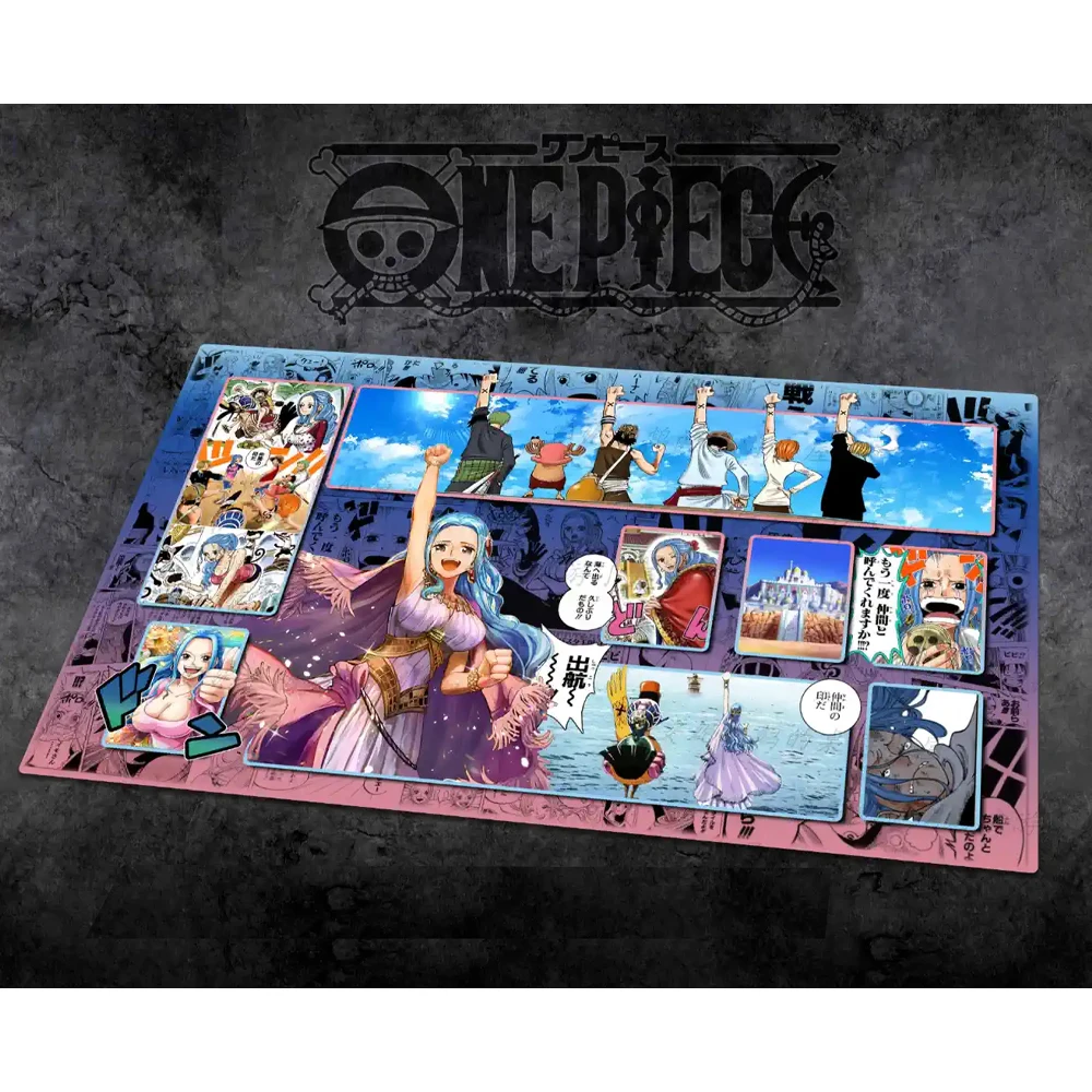 60*35*0.3Cm OPCG One Piece Dedicated Game Card Mat Luffy Nami Zoro Perona Battle Game Anime Lock The Edge Table Mat Gift Toys
