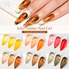 MEET ACROSS 7ml Vintage Amber Gel Polish Translucent Jelly Nail Gel Soak Off Uv Led Semi Permanent Manicure Nail Polish 1