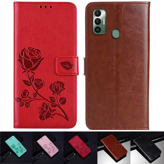 For Tecno Spark 7p Case Flip Leather Cover Soft Tpu Phone Case For Tecno Spark 7.jpg